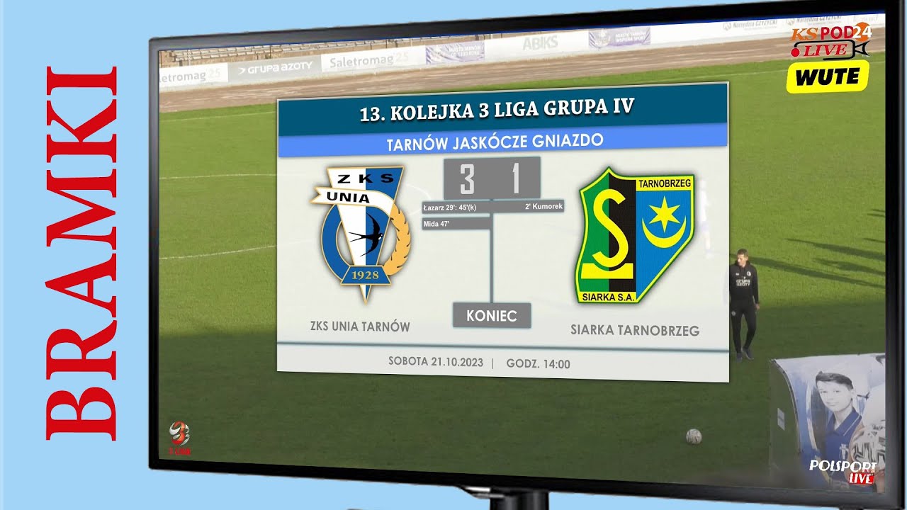 WIDEO: Unia Tarnów - Siarka Tarnobrzeg 3-1 [SKRÓT MECZU]
