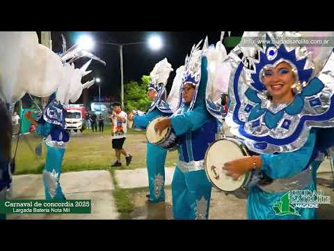Largada Batería Nota Mil - Comparsa Ráfaga - Carnaval De Concordia 2025
