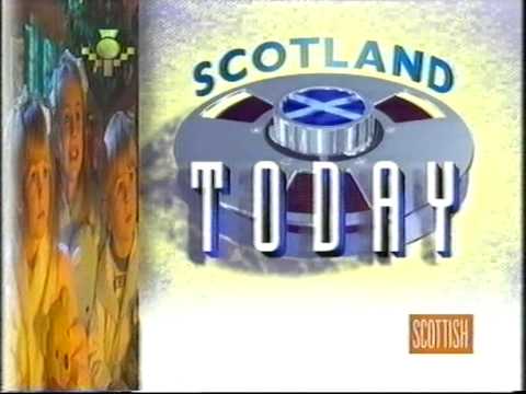 Scottish TV  junction and start of Scotland Today - December 27th 1991