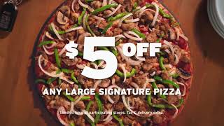 Donatos $5 Off Signature Pizzas!
