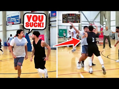 Things Got Physical vs TRASH TALKER! Mic’d up 5v5 Basketball Game VS Hater!