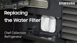 Replacing the water filter on your built-in Chef Collection refrigerator