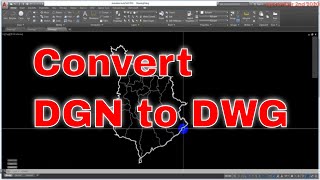 #AutoCADTutorial How to convert DGN to DWG? | NTD