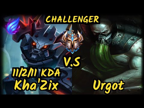 ESG Agurin (KHA'ZIX) vs URGOT - 11/2/11 KDA JUNGLE CHALLENGER GAMEPLAY - EUW