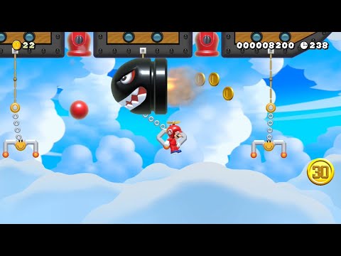 Super Mario Maker 2 - クッパJr.の大砲の船/Jr.'s Cannon Ship byケイノックス - No Commentary