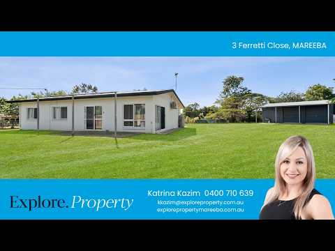 3 Ferretti Close, Mareeba, QLD 4880, 3 ਕਮਰੇ, 1 ਬਾਥਰੂਮ, House