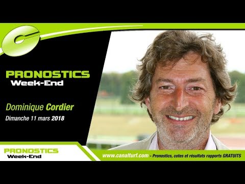 Pronostic WE Quinté+ PMU du Dimanche 11 mars 2018 - Dominique Cordier