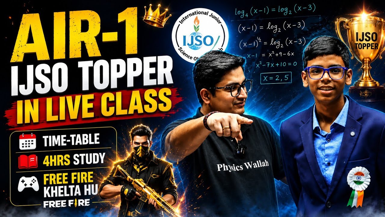 AIR-1 in Live Class| IJSO Topper Interaction In live Class| Sachin Sir Live Class | Class Hijacked 😍