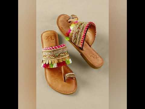 40+traditional chappals for ladies//traditional and homemade chappal designs