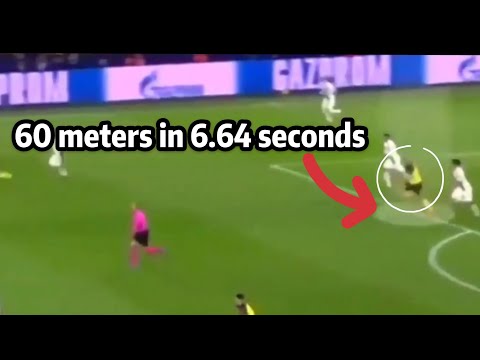 Haaland Incredible world record worthy sprint against PSG