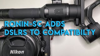 DJI Ronin-SC finally adds DSLRs like Canon 200D II to Compatibilty List (Nikon D780 Test)