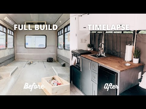 FULL BUS CONVERSION / TIMELAPSE  / DIY Shuttle Bus Build Ep. 9