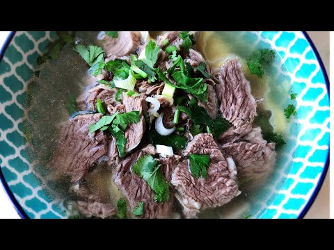 Beef Noodle Soup Recipe with Clear Broth