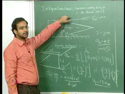 Mod-01 Lec-34 Integral method for thermal entry length problem