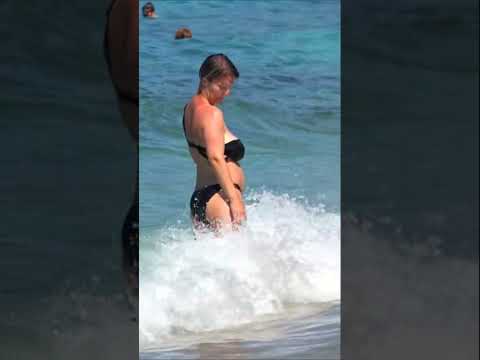 Kleopatra beach Alanya Girl in swimsuit 237 #shorts