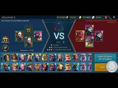 Raid Shadow Legends: schildwächter auf low Level Twink farmt 12/3 brutal