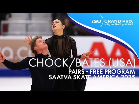 Madison CHOCK / Evan BATES | Ice Dance Free Dance | Saatva Skate America 2025 | #GPFigure