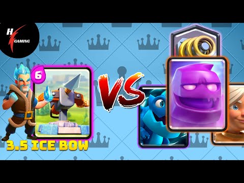 3.5 Ice Bow vs Elixir Golem - How To Beat Elixir Golem Battle Healer With X-bow