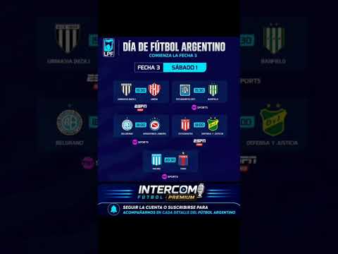 PARTIDOS DEL FÚTBOL ARGENTINO #futbolargentino #argentina #ligaprofesional #viral #shorts #lpf #fyp