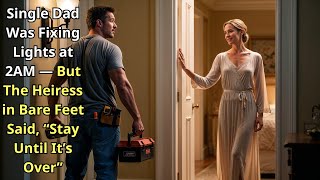 Single Dad Was Fixing Lights at 2AM — But The Heiress in Bare Feet Said, "Stay Until It’s Over"