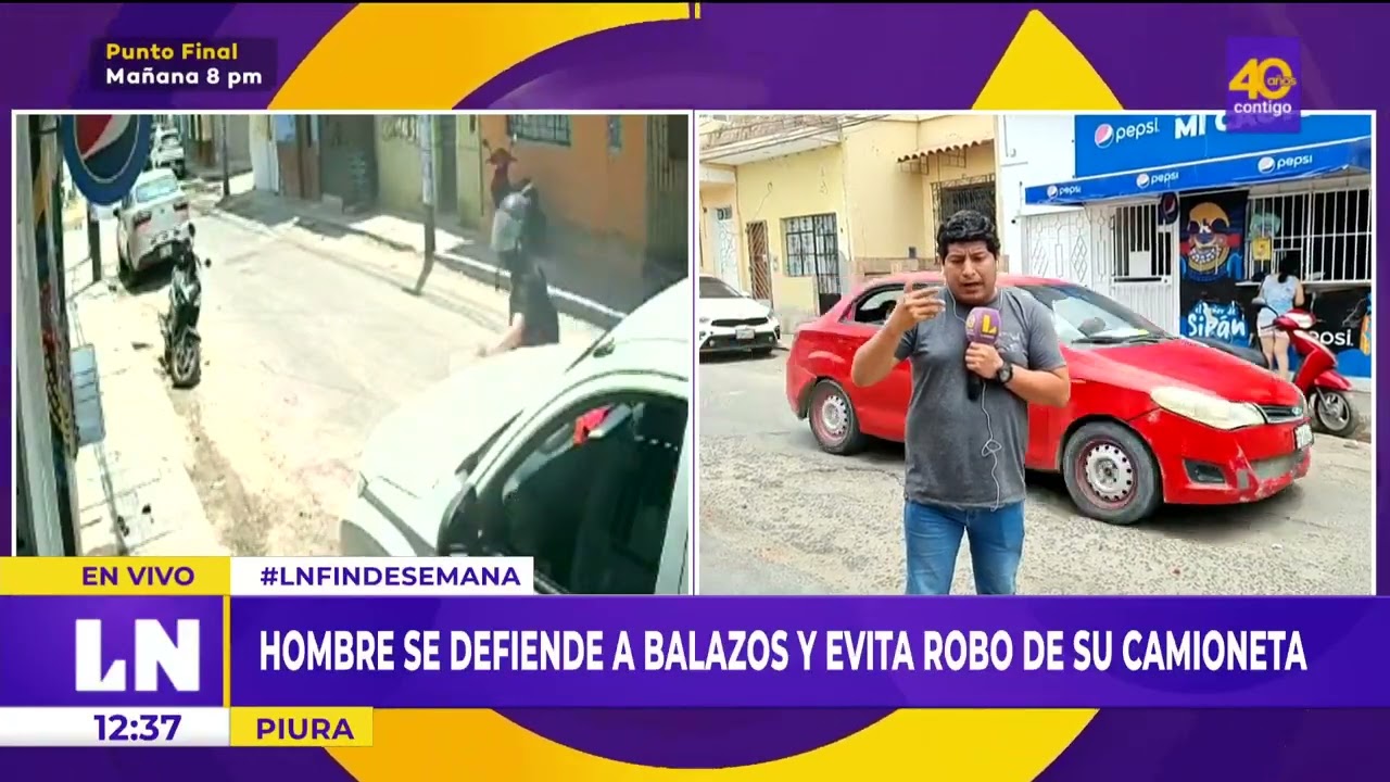 🔴 Hombre se defiende a balazos de delincuentes y evita robo de su camioneta