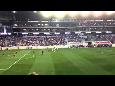 Abby's third goal of night.  Breaking the record