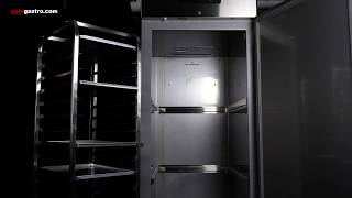 Roll-In Freezer Stainless steel PREMIUM - GN 2/1 - EN 600x400mm - 700L - with 1 door
