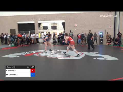 65 Kg Round Of 32 - Leah Brown, CA Vs Madison Carsner, TX