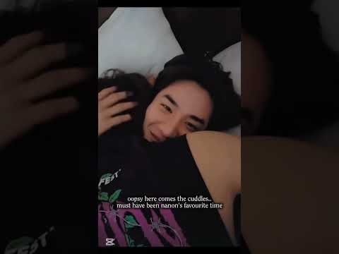 poor baby nanon is sick - wants his daddy's cuddles #nanonkorapat #bl#taytawan