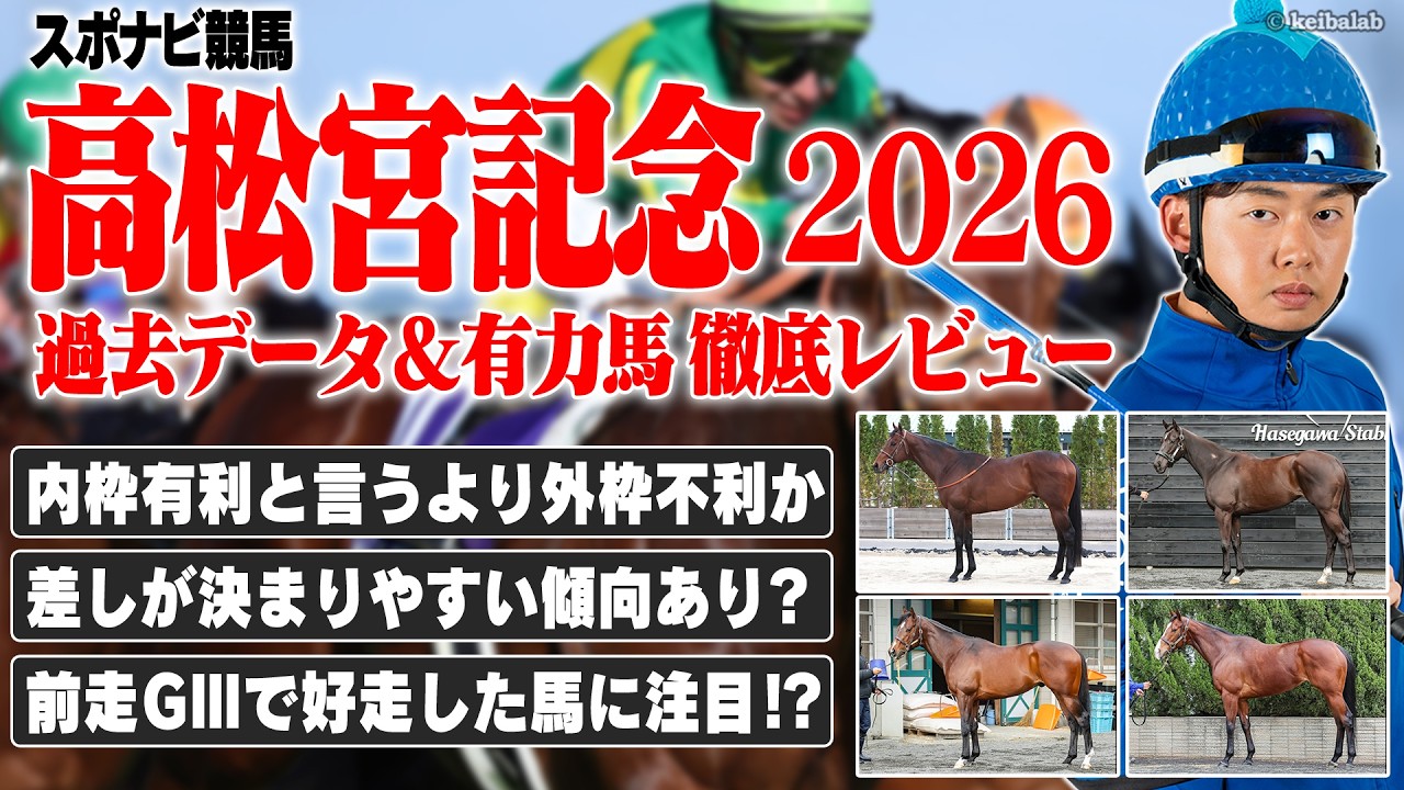 【高松宮記念2026】外枠不利はホント？差し馬に好機あり？前走G3で好走した馬に注目！サトノレーヴ ナムラクレア パンジャタワー ペアポルックス ウインカーネリアン など【レース展望／スポナビ競馬】