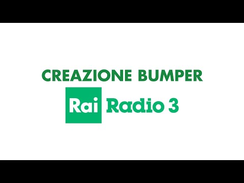*CREAZIONE* Bumper Rai Radio 3