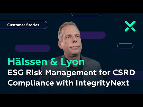 Hälssen & Lyon ESG Risk Management for CSRD Compliance with IntegrityNext