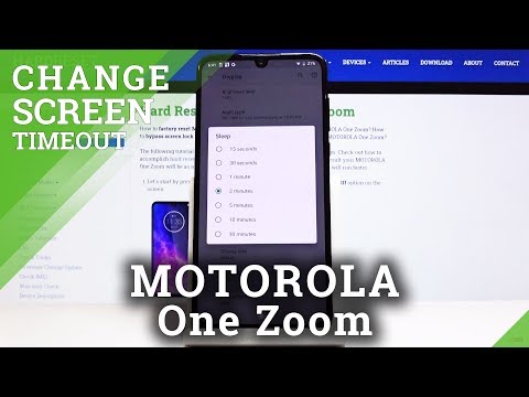 How to Set Screen Timeout in MOTOROLA One Zoom – Screen Blackout