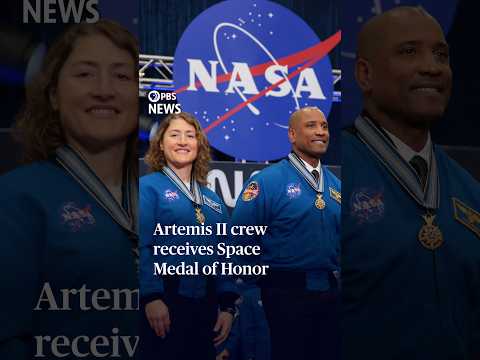 Artemis II crew receives Space Medal of Honor