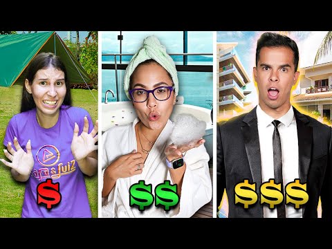 24 HORAS NA CASA DE 10.000 REAIS, 1 MILHÃO DE REAIS E 10 MILHÕES DE REAIS! - ÉPICO!