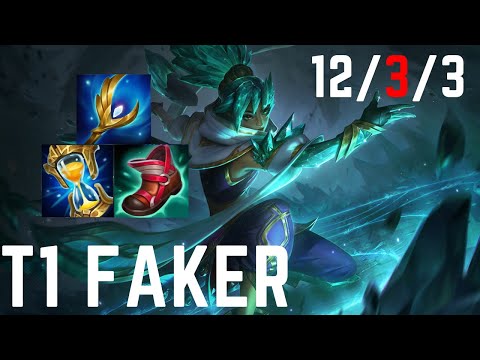 T1 Faker Taliyah vs Qiyana [MID] Patch 14.2 Korea Master