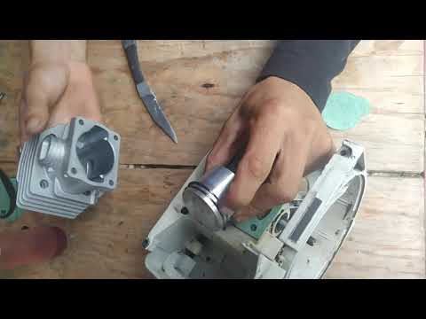 How to put rings on a scythe (brush cutter) sthil 280
