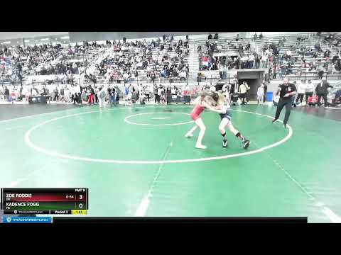 85 Lbs Semifinal - Zoe Roddis, OR Vs Kadence Fogg, ME Bb5f
