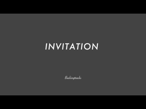 Invitation chord progression - Backing Track (no piano)
