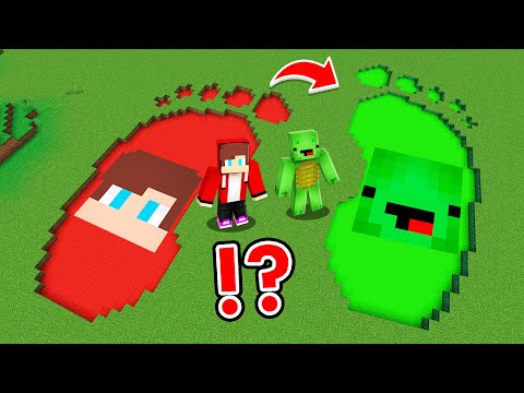 Turtle - Biggest JJ.EXE & Mikey.EXE Footprints in Minecraft!