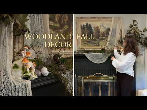 VLOG: decorating our living room *woodland fall & halloween* | MaCenna Lee