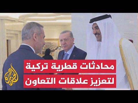 محادثات بين أمير دولة قطر الشيخ تميم بن حمد آل ثاني والرئيس التركي رجب طيب أردوغان