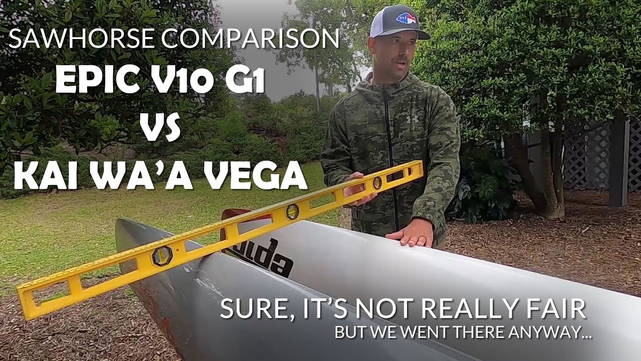 Side by side comparison of two surfskis: VEGA vs V10 Gen1