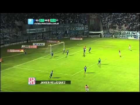 Gol de Velázquez. Gimnasia (J) 0 - Instituto 2. Fecha 8. Torneo Primera B Nacional. FPT