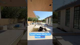 Focal Points Matter in Pools‼️💯#custom #construction #pool #outdoors #houston @F