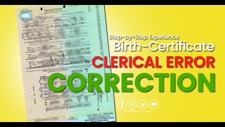 HOW TO CORRECT ERRORS ON YOUR BIRTH CERTIFICATE