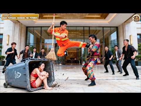 Blind Street Sweeper Mocked By Thugs As Weak, Turns Out Kungfu Master Defeats All, Saves Chased Girl