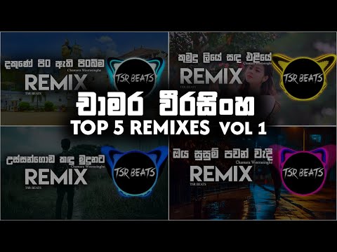 Top 5 Chamara Weerasinghe Remixes Vol 1 (Tsr Beats Remix) | Chamara weerasinghe songs