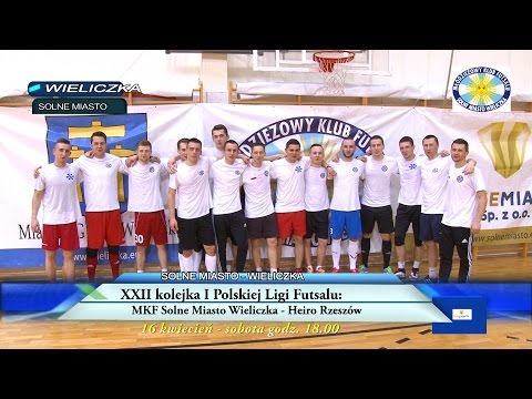XXII kolejka I Polskiej Ligi Futsalu: MKF Solne Miasto Wieliczka - Heiro Rzeszów