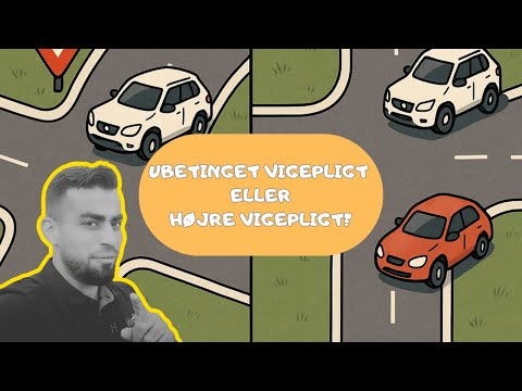 👉 Ubetinget vigepligt vs. højre vigepligt | Sådan klarer du kryds til teori- og køreprøven 🚗💡